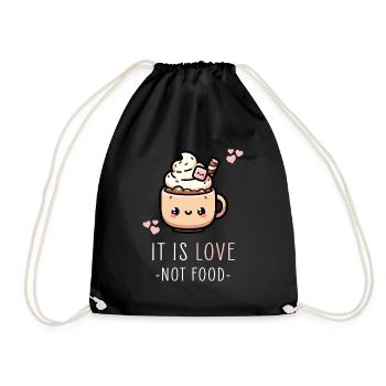 Hot Chocolate Lover Cozy Winter Christmas Evening - Drawstring Bag - black - Front