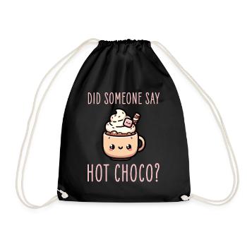 Soothing Hot Chocolate & Hot Cocoa Lover's Dream - Drawstring Bag - black - Front