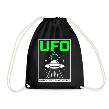 Alien, OVNI, UAP, Espace, Objet volant de l’espace - Sac de sport léger - noir - Devant