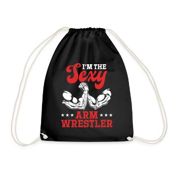 Arm Wrestling - I'm The Sexy Arm Wrestler - Turnbeutel - Schwarz - Vorne