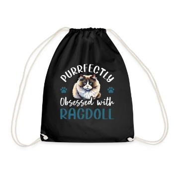 Obsédé par Ragdoll - Sac de sport léger - noir - Devant