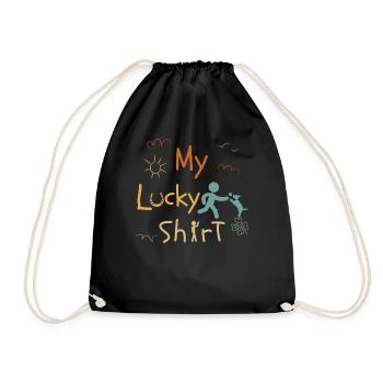Dog Dog Owner Accessories Dog Lovers - Drawstring Bag - black - Front