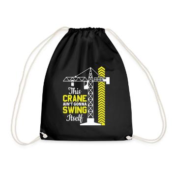 Cette grue ne va pas se balancer - Drôle - Sac de sport léger - noir - Devant