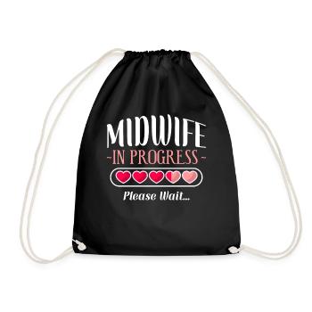 Infirmière Sage-femme Accoucheuse Étudiante - Sac de sport léger - noir - Devant