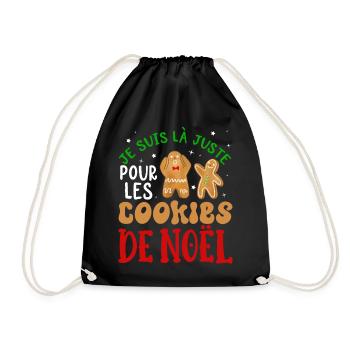 Noël Je Suis Là Juste Pour Les Cookies De Noel - Sac de sport léger - noir - Devant