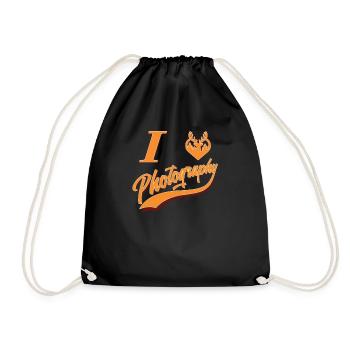 Loves Photography, Wildlife Photographer, Nature Photographer - Drawstring Bag - black - Front