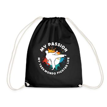 Taekwondo Ma passion Mes arts martiaux mixtes - Sac de sport léger - noir - Devant