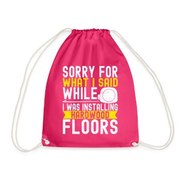 liesenleger floor layer - Drawstring Bag - fuchsia - Front