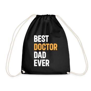 Best Doctor Dad Ever - Hospital Doctor Daddy - Turnbeutel - Schwarz - Vorne