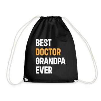 Best Doctor Grandpa Ever - Hospital Doctor Grandpa - Turnbeutel - Schwarz - Vorne