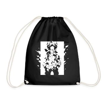 Le cool Cyberpunk Style Anime Boy Otaku de Shibuya - Sac de sport léger - noir - Devant
