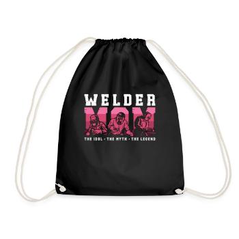 Maman soudeuse L’idole Le mythe Les soudeurs soudeurs - Sac de sport léger - noir - Devant