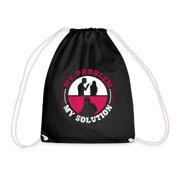 Soudeur Mon problème Ma solution Pictogramme Maman Papa - Sac de sport léger - noir - Devant