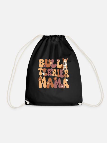 Bullterrier Groovy Bull Terrier Mama - Turnbeutel - Schwarz