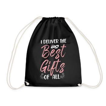 LD Labour And Delivery Nurse - Drawstring Bag - black - Front