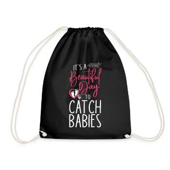 LD Labour And Delivery Nurse - Drawstring Bag - black - Front