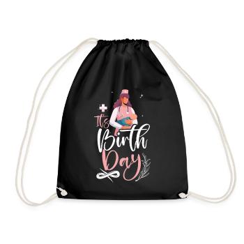 LD Labour And Delivery Nurse - Drawstring Bag - black - Front