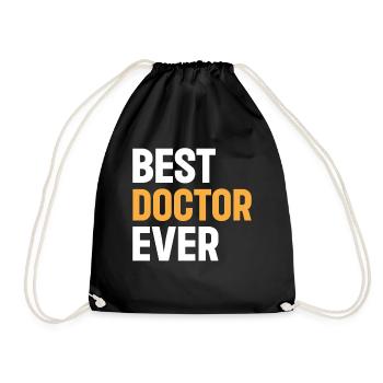 Meilleur médecin de tous les temps - Médecin urgentiste - Sac de sport léger - noir - Devant
