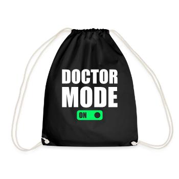 Mode Médecin Activé - Médecin Hospitalier Humour Médical - Sac de sport léger - noir - Devant