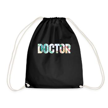 Doctor - Drawstring Bag - black - Front