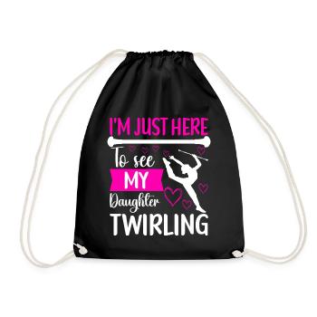 Majorette Gymnastics Majorettes Baton Twirling - Drawstring Bag - black - Front