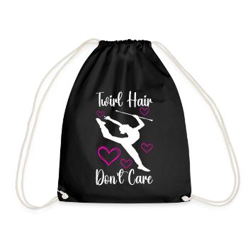 Majorette Gymnastics Majorettes Baton Twirling - Drawstring Bag - black - Front