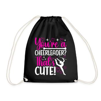 Majorette Gymnastics Majorettes Baton Twirling - Drawstring Bag - black - Front