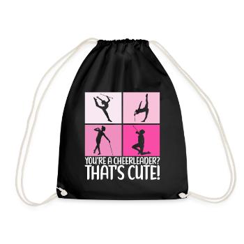 Majorette Gymnastics Majorettes Baton Twirling - Drawstring Bag - black - Front