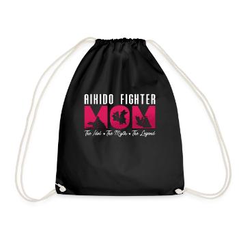 Aikido Fighter Mom The Idol The Aikido Karate - Turnbeutel - Schwarz - Vorne