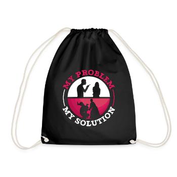 Aikido Fighter My Problem My Pictogram Mom Karate - Turnbeutel - Schwarz - Vorne