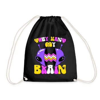 Alien, OVNI, UAP, Espace, Objet volant de l’espace - Sac de sport léger - noir - Devant