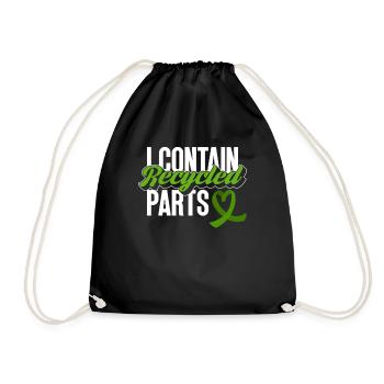 Organ Donor Organ Transplant Organ Donation - Drawstring Bag - black - Front