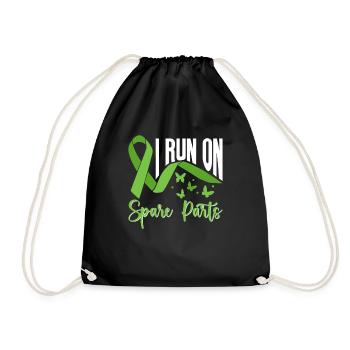 Organ Spender Organtransplantation Organspende - Turnbeutel - Schwarz - Vorne
