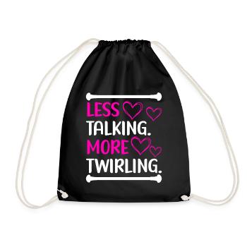 Majorette Gymnastics Majorettes Baton Twirling - Drawstring Bag - black - Front