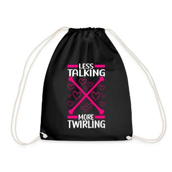 Majorette Gymnastics Majorettes Baton Twirling - Drawstring Bag - black - Front