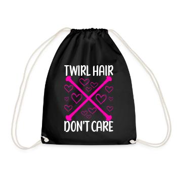 Majorette Gymnastics Majorettes Baton Twirling - Drawstring Bag - black - Front
