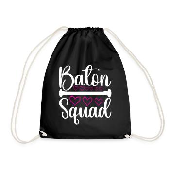 Majorette Gymnastics Majorettes Baton Twirling - Drawstring Bag - black - Front
