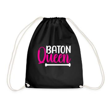 Majorette Gymnastics Majorettes Baton Twirling - Drawstring Bag - black - Front