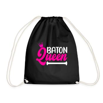 Majorette Gymnastics Majorettes Baton Twirling - Drawstring Bag - black - Front