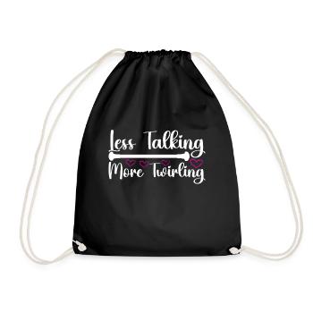 Majorette Gymnastics Majorettes Baton Twirling - Drawstring Bag - black - Front
