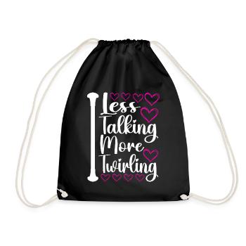 Majorette Gymnastics Majorettes Baton Twirling - Drawstring Bag - black - Front