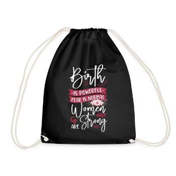 LD Labour And Delivery Nurse - Drawstring Bag - black - Front