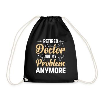 Un médecin à la retraite n’est plus mon problème - Retraite - Sac de sport léger - noir - Devant