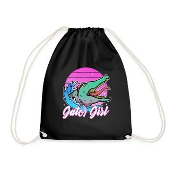 Gator Girl - Turnbeutel - Schwarz - Vorne