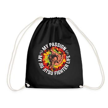 Jiu Jitsu Fighter Ma Passion Mes Arts Martiaux Mixtes - Sac de sport léger - noir - Devant