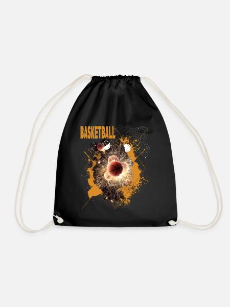 Basketball Basketballer Dunking Sport Fan Verein - Turnbeutel - Schwarz