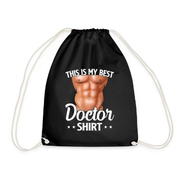 This Is My Best Doctor Shirt Funny Doctor Medical - Turnbeutel - Schwarz - Vorne