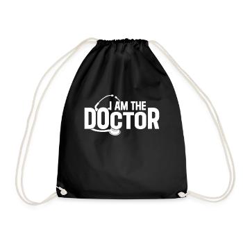 Emergency Doctor Hospital Doctor - I Am The Doctor - Drawstring Bag - black - Front