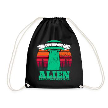 Alien, OVNI, UAP, Espace, Objet volant de l’espace - Sac de sport léger - noir - Devant