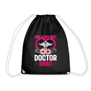 This Is My Best Doctor Shirt Doctor Hospital Docto - Turnbeutel - Schwarz - Vorne